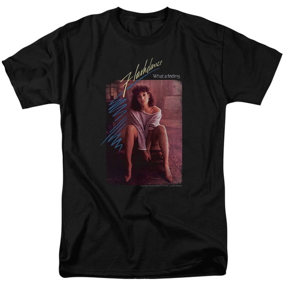 Flashdance Title Adult 18/1 T-Shirt Black