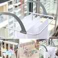 thumbnail image 1 of Radiator Towel / Clothes Folding Pole Airer Dryer Drying Rack 5 Rail Bar Holder, 1 of 4
