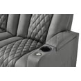 thumbnail image 6 of comfiroom Home Theater Seating Simple Style Top Grain Nappa Leather Loveseat Recliners Chair Dual Power Movie Gaming Sofa Chair Electric Headrest with Tray Table Type-C USB Charger, 6 of 13