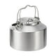 thumbnail image 4 of Tetera de picnic de tetera para acampar con tapa de acero inoxidable de acero inoxidable con bolsa de agua para la bolsa de agua para pescar picnic, 4 of 8