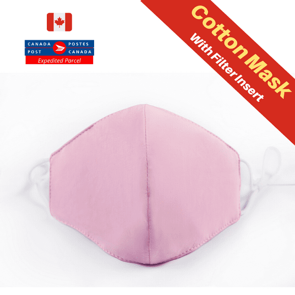 Reusable Cotton Face Mask - 2 Layer Pink
