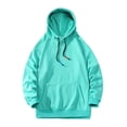 thumbnail image 1 of Chandail à Capuche Homme Chandail Col Rond avec Capuche Ample Automne Décontracté Manches Longues avec Poche, 1 of 4