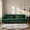 Green, variant on Luxury Velvet Sofa with Gold Accents - Modern 3-Seat Couch with Plush Cushions, Perfect for Living Room and Office Decor (Black)