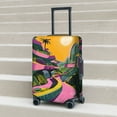 thumbnail image 6 of Naloa Retro Futuristic Landscape Elastic Suitcase Protector, Travel Suitcase Protector Cover Fits 18-32in Suitcase(No luggage included)-Large, 6 of 7
