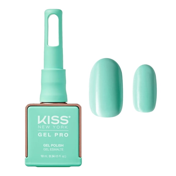 KISS NEW YORK Gel Nail Polish Soak Off UV LED Gel Polish 10mL Nail Art Salon Manicure DIY HEMA FREE, TPO FREE (Apple Mint)