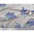 thumbnail image 3 of Soimoi Poly Georgette Fabric Lavender Flower Print Fabric by Yard 52 Inch Wide, 3 of 3