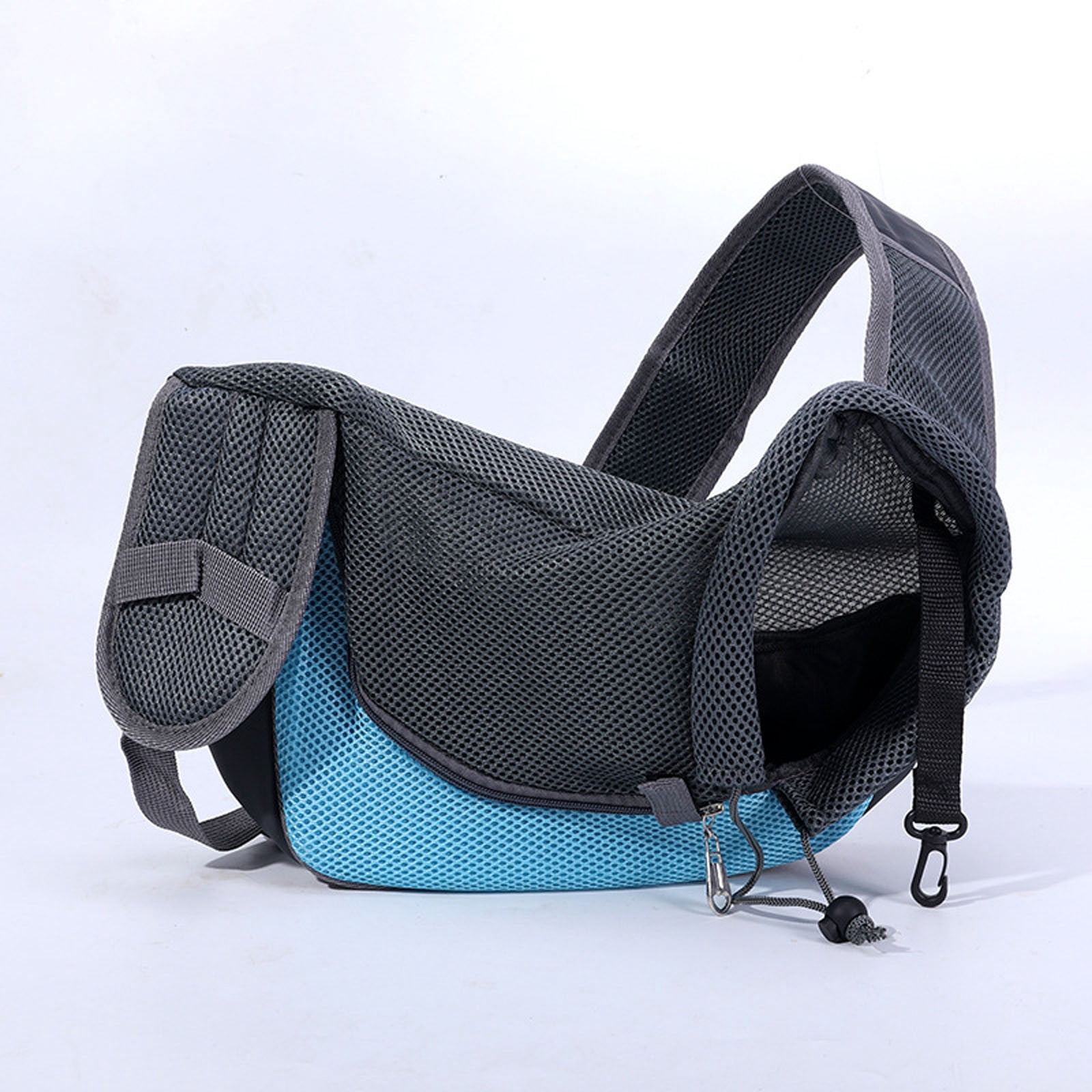Pet Dog Sling Carrier 0-5 lbs, Pet Backpack, Drawstring Dog Papoose with Adjustable Strap, Breathable Mesh Bag for Puppy Cat, Crossbody Satchel Dog Purse for Outdoor Travel Walking