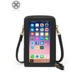 thumbnail image 2 of Luxtrada Women Cell Phone Purse Bag Shoulder Strap Touch Screen Cross-Body Pouch Wallet Black, 2 of 11