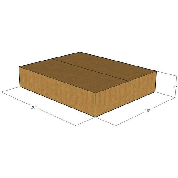 20" x 16" x 4" Corrugated Boxes 32 ECT (Pack of 5-20x16x4) | Quality moving boxes. Great for shipping boxes for Business, office or home.