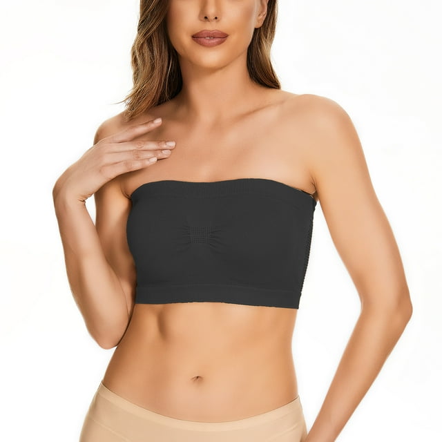 Eyewear Storage 38hh Strapless Bra Womens Non Padded Bandeau Bra Wire Strapless Convertible Bralettes Basic Layer Top Bra