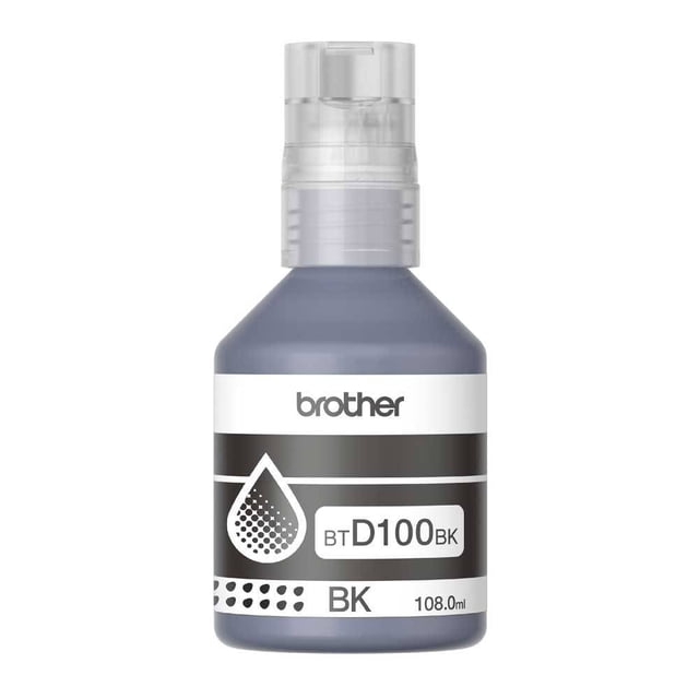 Botella de tinta Brother color Negro BTD100BK