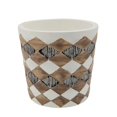 thumbnail image 1 of Sagebrook Home Résine Poubelle Diamant de 11 Po, Marron, 1 of 1