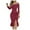 Wine, variant on BangWanChi Wedding Guest Dresses for Women Long Dresses for Women Beach Dresses for Women Vacation Women's Solid Color Sexy Sequins High Waist Mid Length Wrap Chest Style Winter Dress Evening Dress