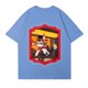 thumbnail image 4 of Hazbin Hotel Moda Casual Mujer Impreso de manga corta cuello redondo Pullover Tops Azul/3XL, 4 of 4