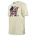 thumbnail image 2 of Men's New Era Cream Miami Marlins Americana Flag Fill T-Shirt, 2 of 3