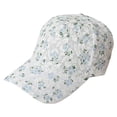 thumbnail image 2 of Helii Women's Lace Floral Baseball Cap, Mesh Back Breathable Trucker Hat, Embroidered Flower Sun Cap, Adjustable Snapback Summer Hat for Outdoor Running Light Blue,One Size, 2 of 7