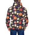 thumbnail image 5 of Zip Up Hoodies for Men - colorful cartoon fruits pattern Long Sleeve Comfrt Men'S Fashion Hoodies & Sweatshirts, Jackets for Men Hoodies Pullover Clothing Clothes with Pouch, 5 of 5