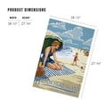 thumbnail image 4 of Lantern Press 1000 Piece Jigsaw Puzzle, Hilton Head Island, South Carolina, Woman on Beach, 4 of 5
