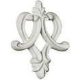 thumbnail image 2 of 3 3/8"W x 4 1/8"H x 1/2"P Fleur de Lis Onlay, 2 of 4