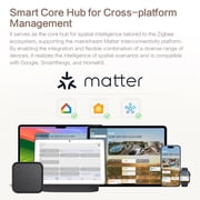 Matter Smart Home Hub M6, Matter & Zigbee Gateway with Antenna for Home Automation