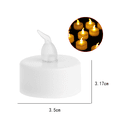 thumbnail image 2 of Velas a batería, 24 luces LED de té, velas sin llama para bodas, mesas, regalos, al aire libre Ormromra CPB-US-DYP995-1, 2 of 5