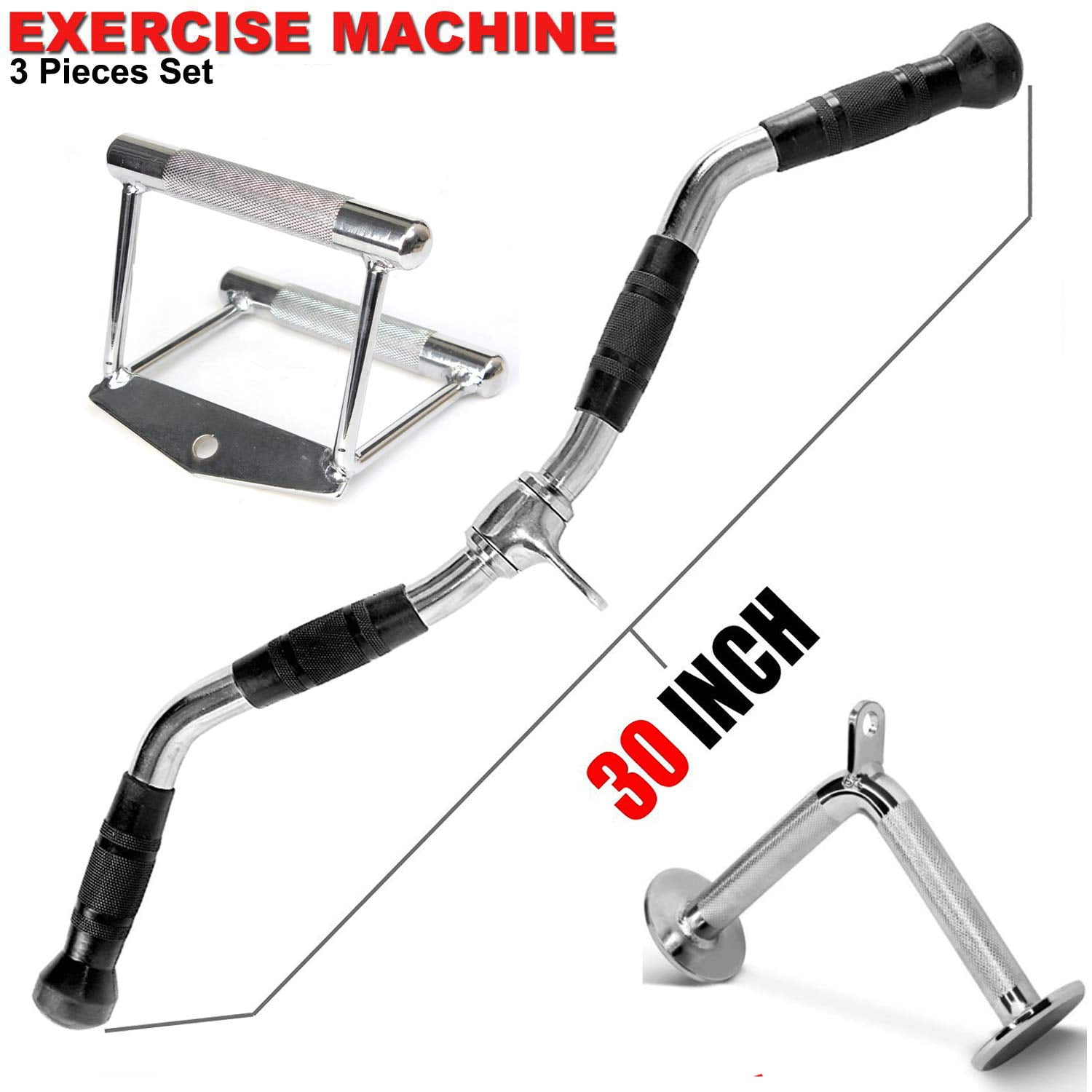 Fitness Maniac 3Piece tricep pull down cable attachment machine