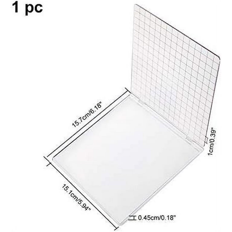 Acrylic Stamp Block 5.9x6.1 Perfect Positioning Stamping Clear Stamps  Scrapbook Craft Stamping Tool with Grid Lines for Card Making Scrapbooking  Journaling and Other Paper Crafts 