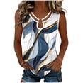 thumbnail image 2 of Odbmxy Summer Tank Tops for Women V-Neck Fancy Ladies Tops Beach Daily Loose Graphic Casual Sleeveless, 2 of 6