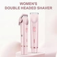 thumbnail image 5 of Rasoir Double Tête pour Femmes (Rose), Tondeuse Bikini Électrique, Utilisation Humide et Sèche, Épilation, 5 of 5