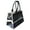 Black, variant on Pet Life ® 'Posh Paw' Elegant Leatherette Designer Fashion Travel Pet Dog Carrier Tote