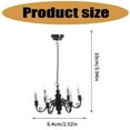 thumbnail image 5 of Yokua Dollhouses Miniature Ceiling Lamp 1/12 Lighting Accessory Scene Display Decors, 5 of 13