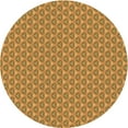 thumbnail image 1 of Ahgly Company Machine Washable Indoor Round Transitional Yellow Area Rugs, 7' Round, 1 of 7