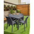 thumbnail image 2 of Comedor para Exterior Lucy 4 personas Ratan Gris Merkatari, 2 of 4