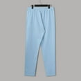 thumbnail image 5 of MDUKONU Men's Linen Trousers Lightweight Golf Wear Light Blue XXXL, 5 of 6