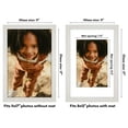 thumbnail image 2 of Americanflat 11x17 Picture Frame with Shatter-Resistant Glass - Use as 8x12 Frame with Mat or 11x17 Frame Without Mat - Hudson Collection - Wide Photo Frame for Wall Display - White, 2 of 5