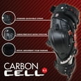 thumbnail image 2 of Asterisk Carbon Cell One - Advanced Knee Protector Braces (Pair- Left & Right) for Motocross, Supercross, and Off-Road Riders - Size XL, 2 of 9