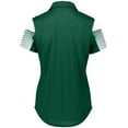 thumbnail image 2 of Holloway Sportswear XS Womens Arc Polo Forest/White 222748, 2 of 4