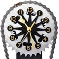 thumbnail image 5 of Horloge avec Engrenages, Grandes Horloges Décoratives pour Décoration de Salon - Horloge de Table Décorative à Piles pour Salle à Manger, Salon, Sapin, 5 of 5