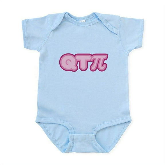 CafePress - Q T Pi (Pink) Infant Bodysuit - Baby Light Bodysuit, Size Newborn - 24 Months