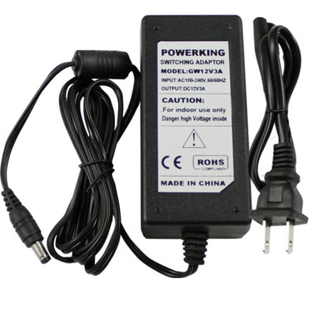 - GW Security AC to DC Wall Power Supply Camera Adapter - 12V DC 3A, 5.5mm - 2.1mm for For 110V- 240V AC 50/60Hz 2.1mm Plug