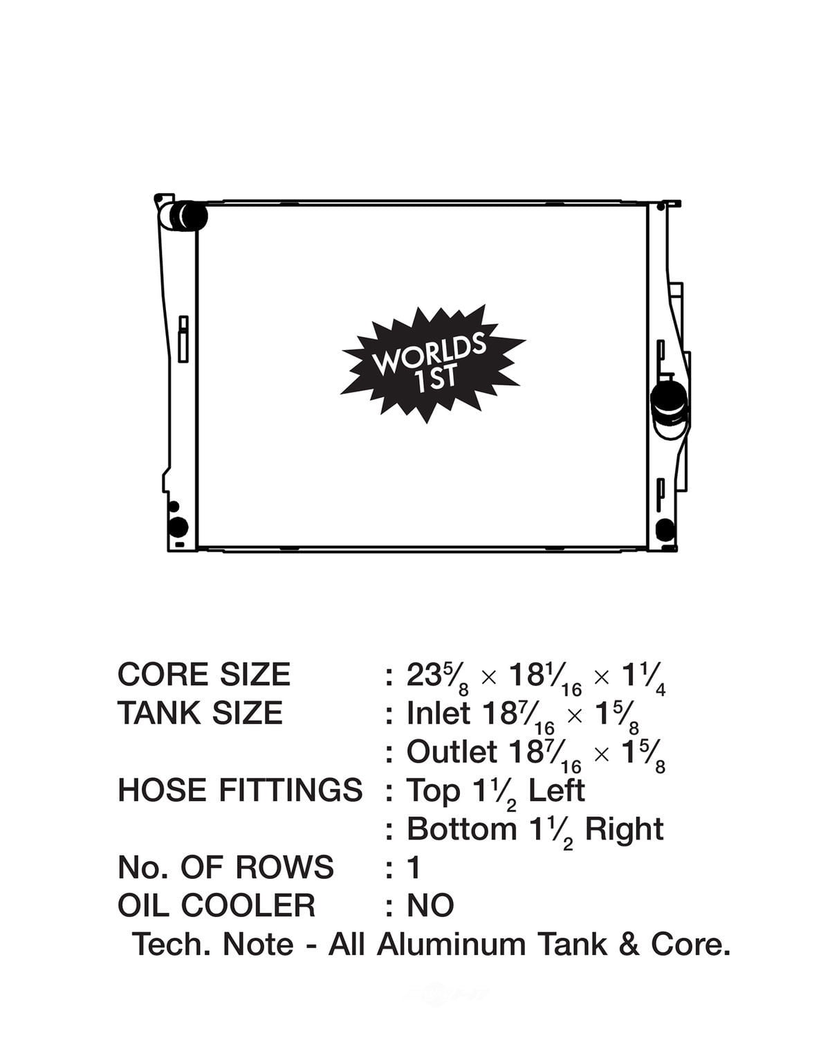 CSF 7001 Radiator