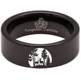thumbnail image 2 of Buck and Doe Moonlight Tungsten Carbide Ring, 2 of 6