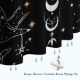 thumbnail image 6 of Black Gothic Sun Moon Hand Pattern Shower Curtain 72"x84" ,Bathroom Decorative Shower Curtains Set with 12 Hooks,Modern Waterproof Washable Shower Curtain, 6 of 6