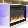 thumbnail image 2 of Ameriwood Home Luna Fireplace TV Stand for TVs up to 75", Black Oak, 2 of 9
