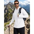 thumbnail image 3 of COOFANDY Mens UPF 50+ Lightweight Hoodie Quick Dry Performance Fishing Shirt Long Sleeve UV Sun Protection Shirts Rash Guard, 3 of 6