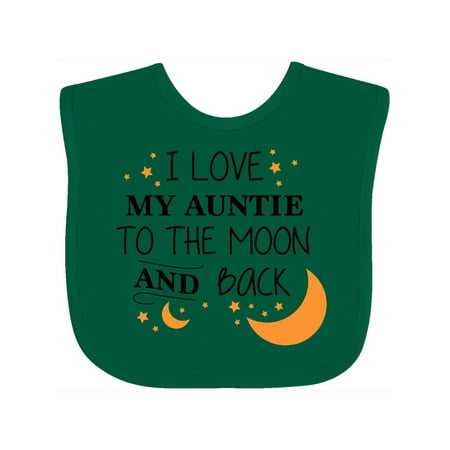 

Inktastic I Love My Auntie to the Moon and Back Gift Baby Boy or Baby Girl Bib