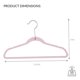 thumbnail image 4 of Paquete de 25 Perchas de Terciopelo para Nios, Antideslizantes, Ahorro de Espacio, Ropa para Nios, Camisas, Pantalones, Vestidos, Guardera, Almacenamiento y Organizacin, 4 of 6