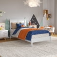 thumbnail image 1 of Lit Plateforme Bas en Bois Massif Charlotte Simple en Blanc, 1 of 13
