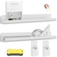 thumbnail image 1 of 2Pcs Magnetic Book Shelf for Whiteboard Acrylic Magnetic Book Holder with Blackboard Eraser and Pen Container Magnetic Floating Book Display Shelf Reusable Magnetic Shelves for Whiteboard, 1 of 11