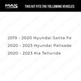 thumbnail image 2 of MAX Advanced Brakes - Rear Brake Kit For 2020-2023 Hyundai Palisade, 2020-2023 Kia Telluride | Carbon Ceramic Brake and Rotor Kit | Daily Driving Geomet Coated Brake Rotors, 2 of 9